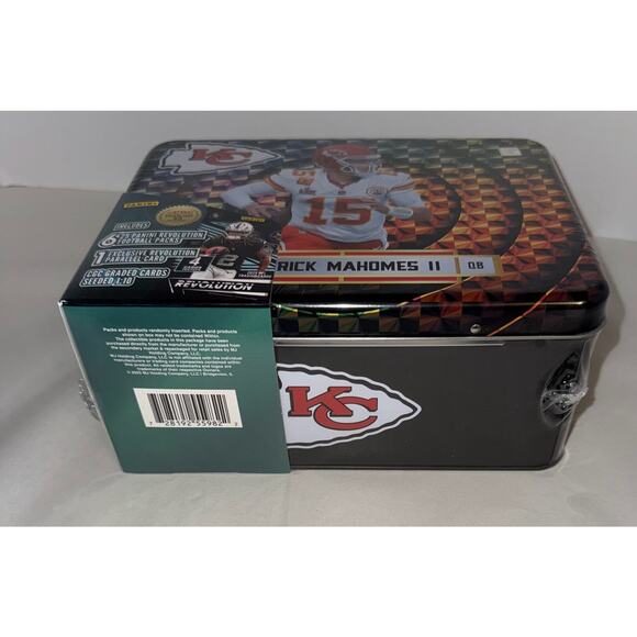 Panini Patrick Mahomes II NFL Football Trading Card Tin 6 Packs Cards NEW - Picture 2 of 5
